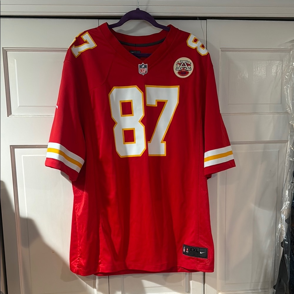 NWT Men's Kansas City Chiefs Travis Kelce Nike Red Game Jersey